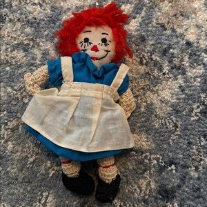 Raggedy Ann Vintage Handmade Rag Doll